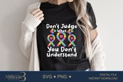 Don&#039;t Judge Be Understand Infinity Pride Autistic Awareness Product Image 4