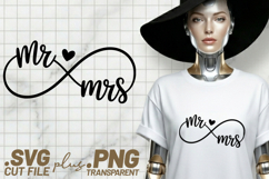4x Wedding SVG Bride Mr Mrs Heart Cut Files Cricut PNG Product Image 4