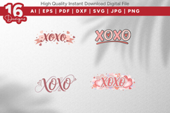 XOXO SVG Bundle 16 Valentine Designs Product Image 2