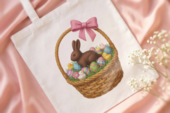Chocolate Bunny Easter Basket PNG Product Image 4