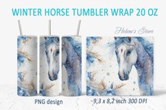 Christmas horse tumbler | Horse Tumbler Sublimation bundle Product Image 5