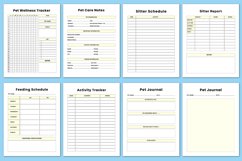 Editable Pet Care Planner Canva Interior Product Image 4