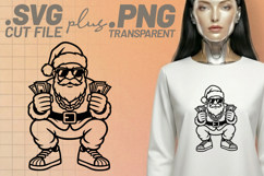 4x Green Bean Casserole Funny Santa SVG Cut Files Shirt Product Image 4