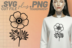 4x Floral SVG Botanical Daisy Anemone EPS Cut Files Cricuts Product Image 4