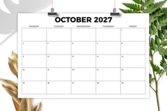 2027 11 x 17 Inch Bold MON-FRI Calendar Product Image 4
