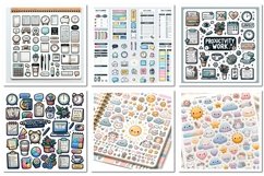 MidJourney Prompts for Planner Sticker Graphics - ChatGPT Ai Product Image 4