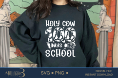 Holy Cow 100 Days Of School ,100Th Day Smarter Teacher Kids Product Image 4