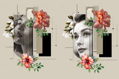 Retro Avant-Garde Digital Collage Portrait Art Template Product Image 5