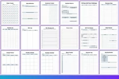 2024 Health & Fitness Planner Canva Product Image 4