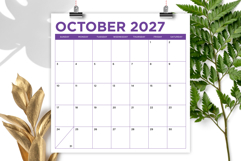2027 Square Bold Color 12x12 Calendar Product Image 5