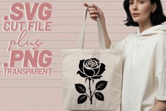 4x Breast Cancer Awareness Woman Floral Rose SVG Cut Files Product Image 5