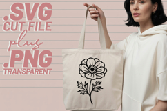 4x Floral SVG Poppy Daisy Bluebell EPS Cut Files Cricut Product Image 4