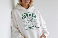 Retro Coffee Cup T-Shirt Template, Editable Product Image 4