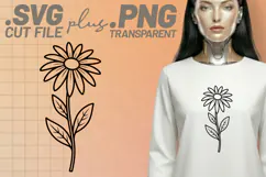 4x Floral SVG Rose Daisy PNG EPS Cut Files Cricut Crafts Product Image 4
