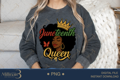 Juneteenth Queen PNG Empowering PNG Powerful Clipart for Shi Product Image 4