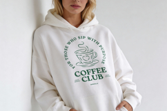 Coffee Club Retro T-Shirt Design Product Image 6