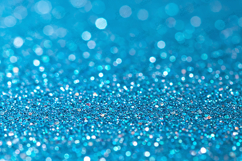 Vibrant Teal Blue Glitter Background Luminous Bokeh Product Image 1