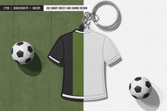 Football Jersey Keychain Mockup Product Image 4