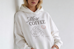 Whimsical Coffee Girl Cozy T-Shirt Product Image 4