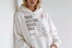 Bakery Quote Cute Graphic T-Shirt Design Product Image 4
