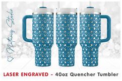 Christmas Light Garland Pattern - 40oz Tumbler Engraving Product Image 1