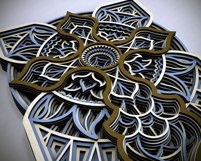 Cr40 - Layered Cross, Laser cut Cross, Cricut Cross SVG Product Image 5