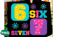 Six Seven 6 7 Meme Png, Six Seven SVG, Product Image 4