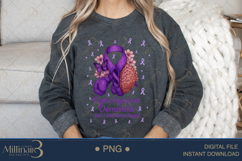 Fight Against Dementia But I Will Never Forget PNG ,Purple R Product Image 4