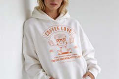 Coffee Love Retro T-Shirt Design Product Image 4