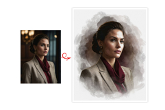 Canvas Classic Custom Portrait Art Product Image 2