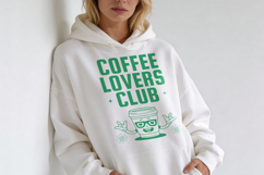 Coffee Lovers Club Modern T-Shirt Design Product Image 4