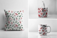 Festive Red Berry Winter Pattern Set Product Image 4