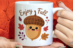 Cute Autumn Season Welcome Clipart PNG Product Image 1