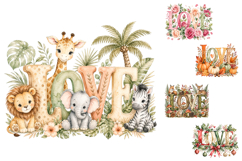 Watercolor Love Seasonal Sublimation Designs Product Image 4