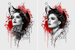 Geometric Portrait Print Art Photo Effect Product Image 6