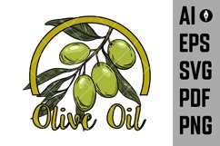 Set of olive oil emblems. Olive branch. Product Image 4