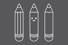 Cartoon Pencil Clip Art Set Product Image 4