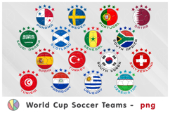 Big Bundle. 48 Soccer World Cup 2026 National Teams cliparts Product Image 4