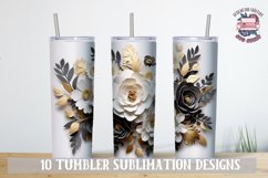 3d Tumbler Wrap Flower Sublimation bundle 20 oz Wedding Product Image 5