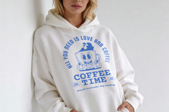 Retro Coffee T-Shirt Cartoon Character Product Image 4
