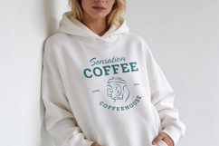 Vintage Coffeehouse T-shirt Canva &amp; Illustrator Template Product Image 4
