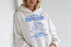 Powered by Espresso Retro T-Shirt Design Product Image 4