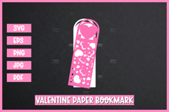 7 Valentine Bookmarks Paper cut SVG Product Image 5