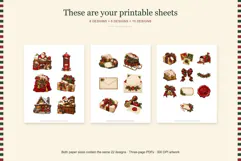 Santa Mail Christmas Fussy Cut Stickers Product Image 6