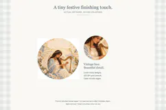 Heavenly Christmas Round Stickers Product Image 2