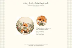 Baby Animal Christmas Round Stickers Product Image 2