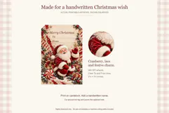 Printable Christmas Gift Tags - Cranberry Christmas Product Image 2