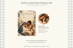Christmas Gift Tags Nativity Printable Product Image 2