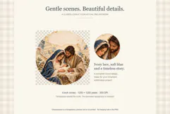 Nativity Ornament Sublimation Designs Product Image 2