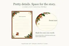 Christmas Memory Cards, Snowy Bee Journaling Printables Product Image 4